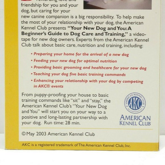 Your New Dog and You VHS 4837E1M - Picture 6 of 9